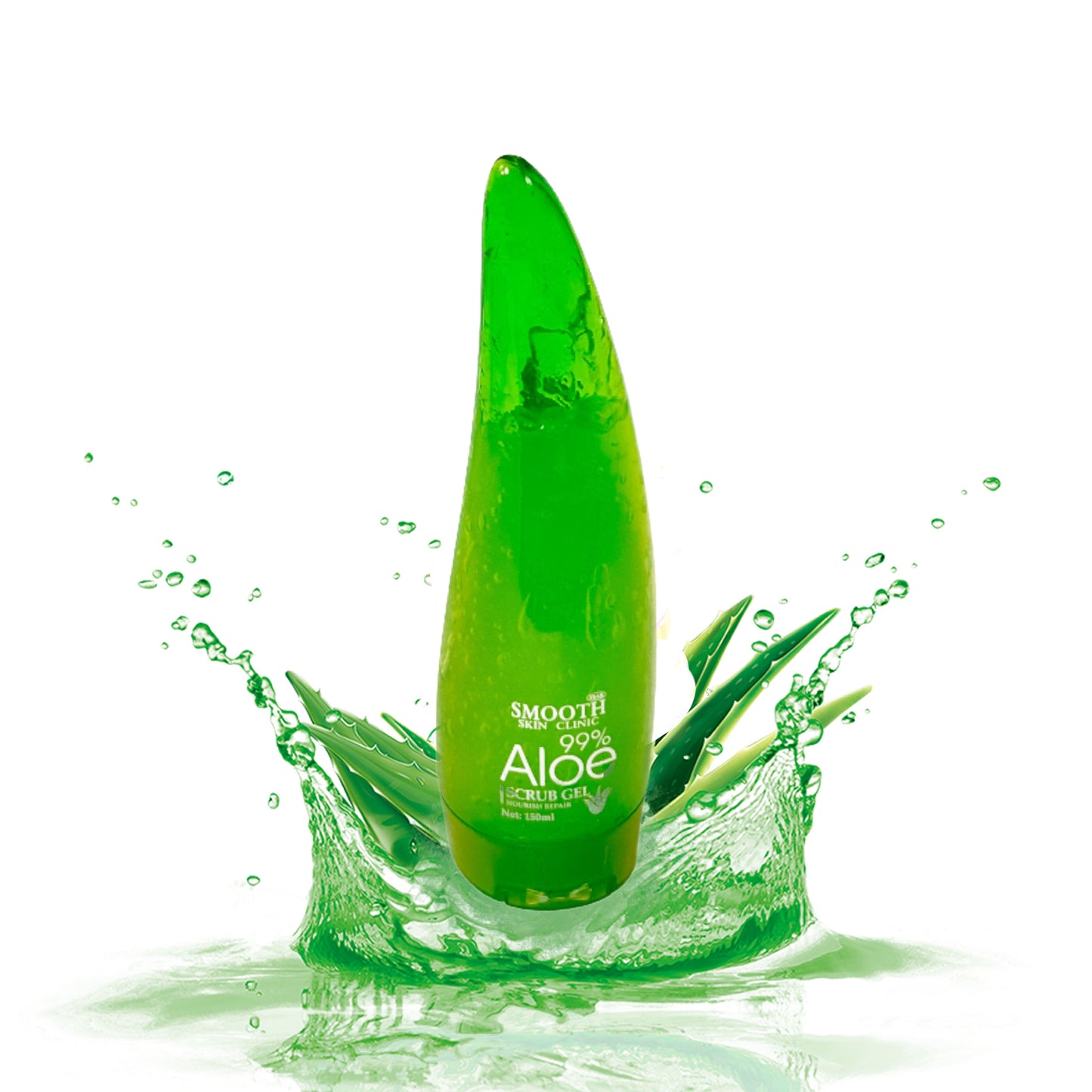 Aloe Vera 99% Facial Scrub Gel , Nourish Repair, Smooth Skin 150 ml